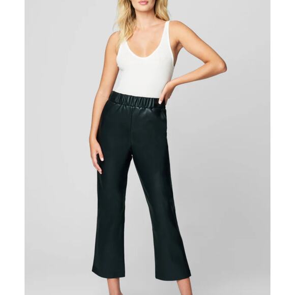 Blank NYC Pants Womens Small Black Faux Leather Cant Help Myself Stretch - Picture 1 of 9